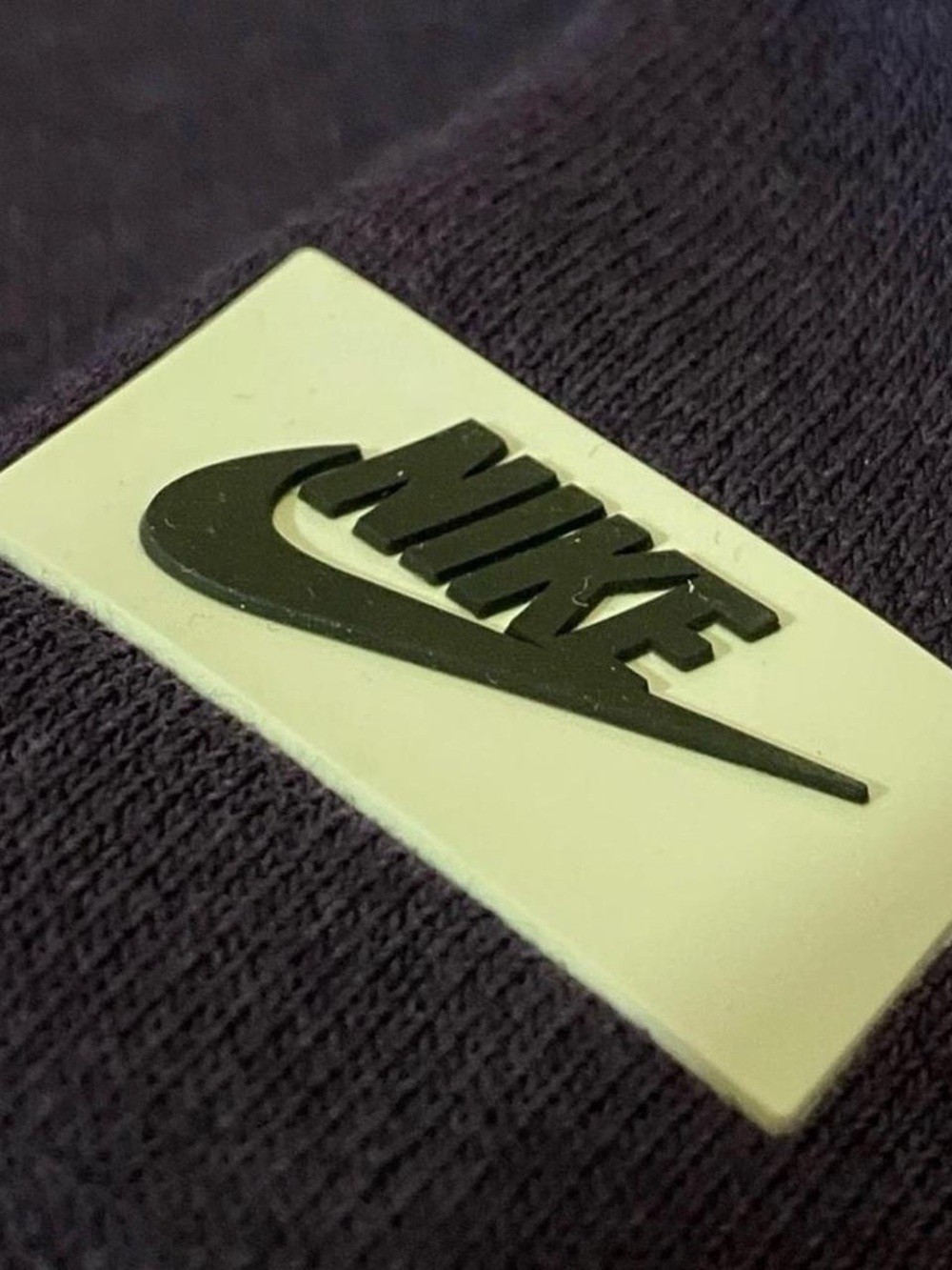 Nike Purple Fleece Cowl Neck Sweatshirt M Fuzzy Logo Athleisure Streetwear Cozy - Picture 7 of 9